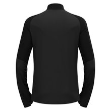 Odlo Long Sleeve Shirt Descent Ceramiwarm Mid Layer with Half Zip Underwear Black Men's